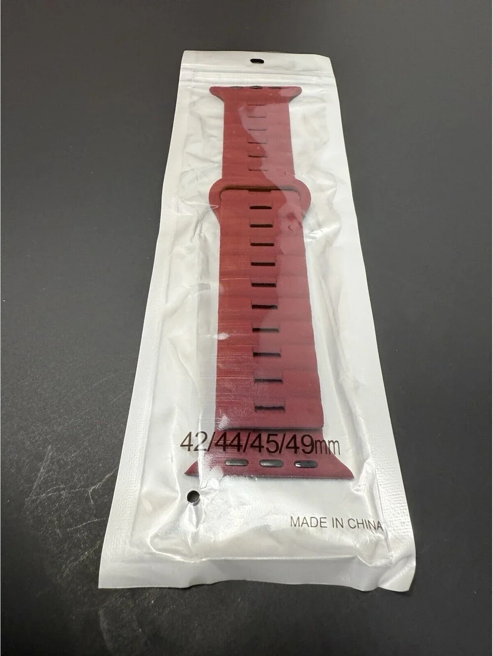 Wine Band For Apple Watch, Sizes 42/44/45/49, Ultra, SE ~ Magnetic Tuck Closure